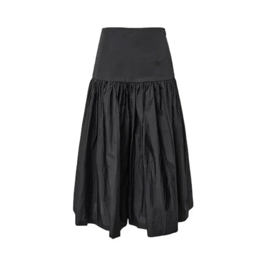 [BUNJANG] AMOMENTO 25SS Shirring Culotte Pants Black / 아모멘토 25SS Shirring Culotte Pants 블랙 1