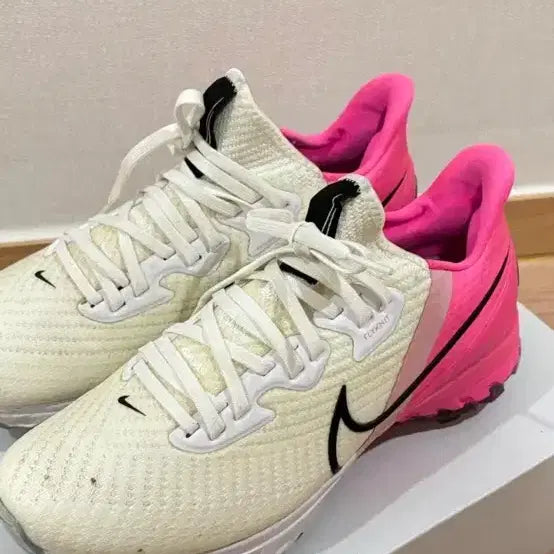 [BUNJANG] Nike Air Zoom Infinity Tour White Pink Golf Shoes / 나이키 에어 줌 인피니티 투어 화이트 핑크