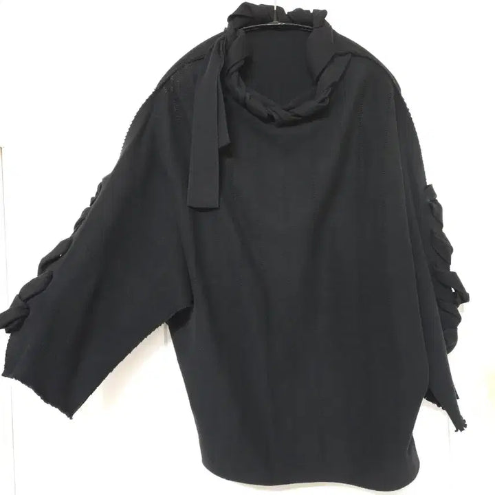 [BUNJANG] Issey Miyake A poc 7-part Sleeve Knitted Top / Issey Miyake A poc inside 7부 매듭 디테일 니트
