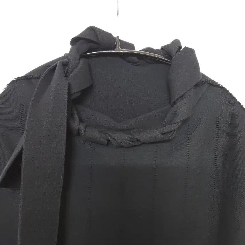 [BUNJANG] Issey Miyake A poc 7-part Sleeve Knitted Top / Issey Miyake A poc inside 7부 매듭 디테일 니트