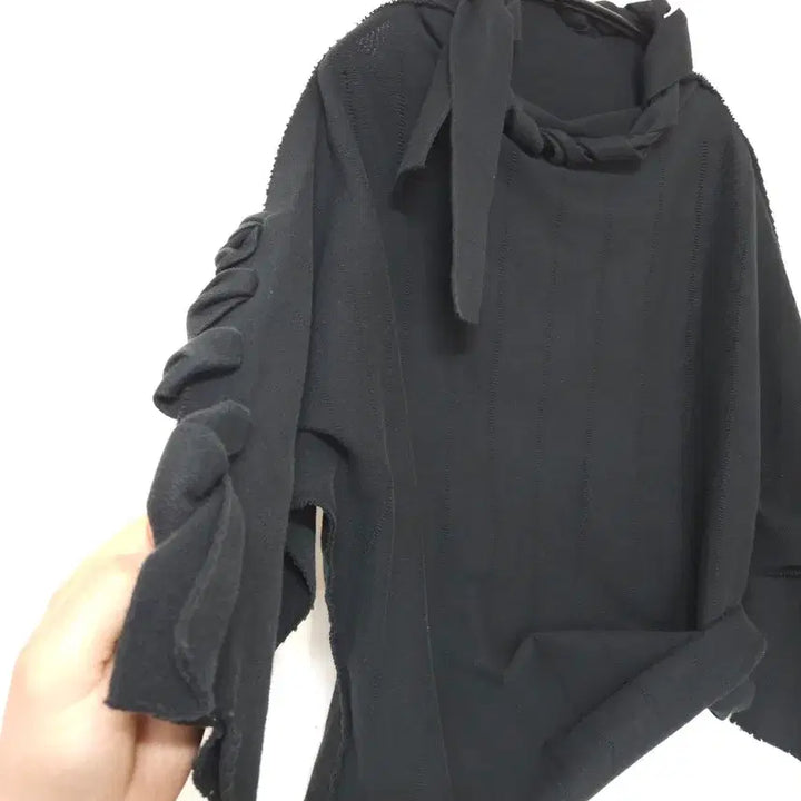 [BUNJANG] Issey Miyake A poc 7-part Sleeve Knitted Top / Issey Miyake A poc inside 7부 매듭 디테일 니트