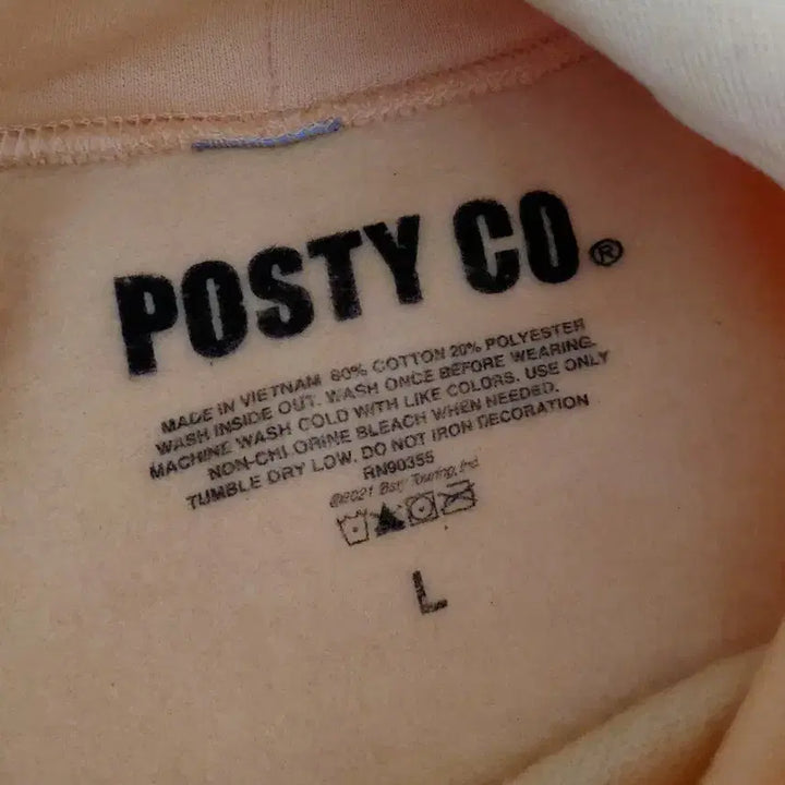 [BUNJANG] Post Malone Posty Co Hoodie / [L] 포스트 말론 공식 posty co 후드티