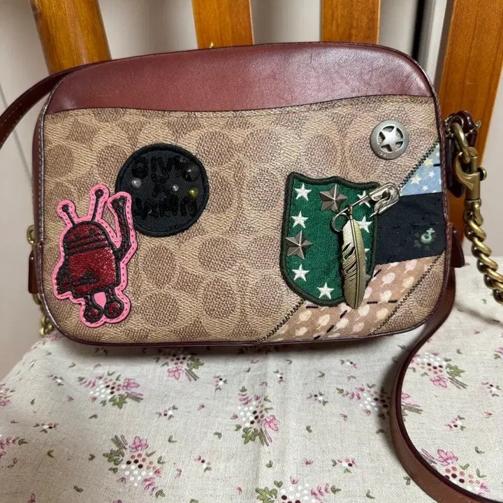[BUNJANG] Coach Collaboration Camera Bag Crossbody Bag / 코치 콜라보 카메라백 크로스백 코치 가방
