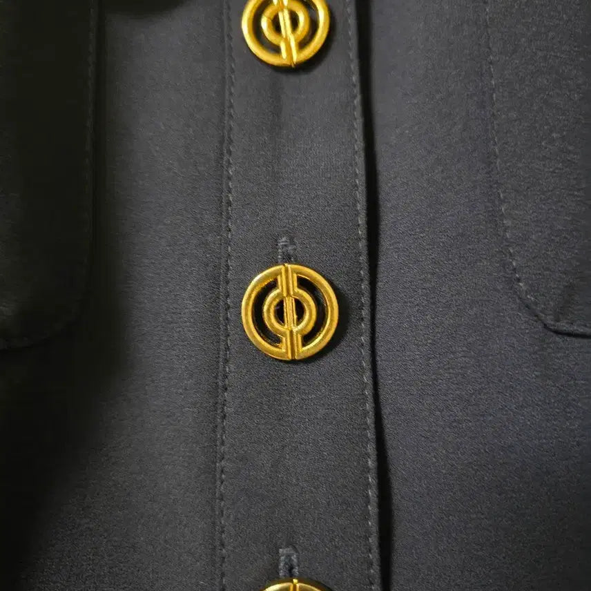 [BUNJANG] Imported Gold Button Tweed Dress / 새) 수입 골드버튼 트위드 원피스