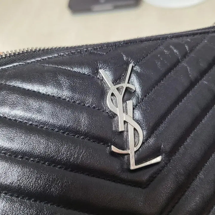 [BUNJANG] Saint Laurent Matelassé Black Clutch Bag Full Set / 생로랑 마틀라세 블랙 클러치 백 풀세트