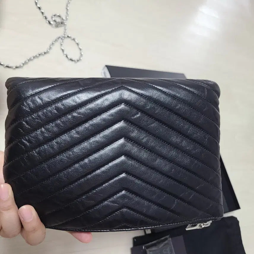 [BUNJANG] Saint Laurent Matelassé Black Clutch Bag Full Set / 생로랑 마틀라세 블랙 클러치 백 풀세트
