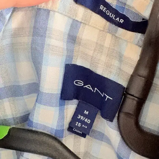 [SOLD OUT] 깔끔한 GANT 체크 남방이에요