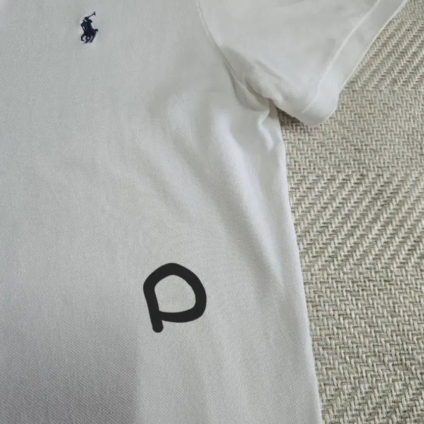 [BUNJANG] Polo Ralph Lauren Custom Slim Fit White Polo Shirt / 남성L100 폴로 카라 반팔티