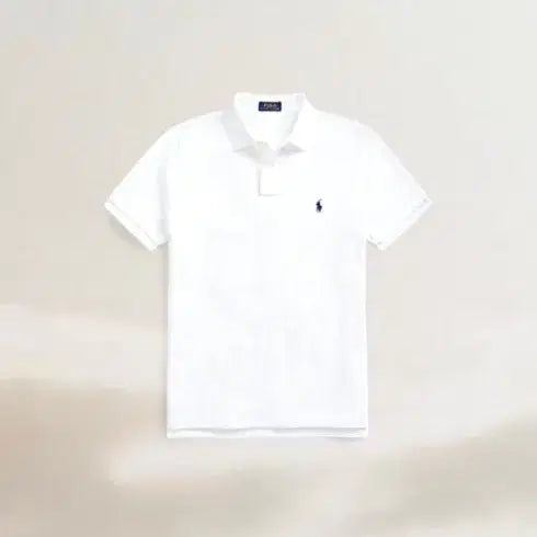 [BUNJANG] Polo Ralph Lauren Custom Slim Fit White Polo Shirt / 남성L100 폴로 카라 반팔티