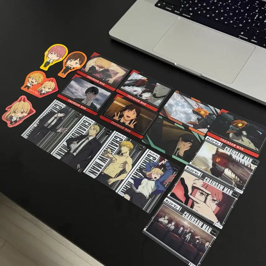 [BUNJANG] Chainsaw Man Sticker, Metal Card, Clear Card Bundle / 체인소맨 스티커 메탈 카드 클리어 카드 일괄