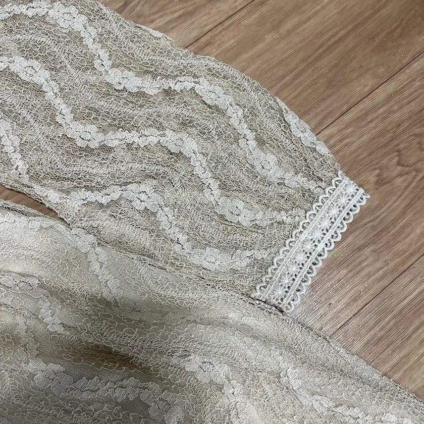 [BUNJANG] Beige Lace Dress / 베이지 레이스 원피스