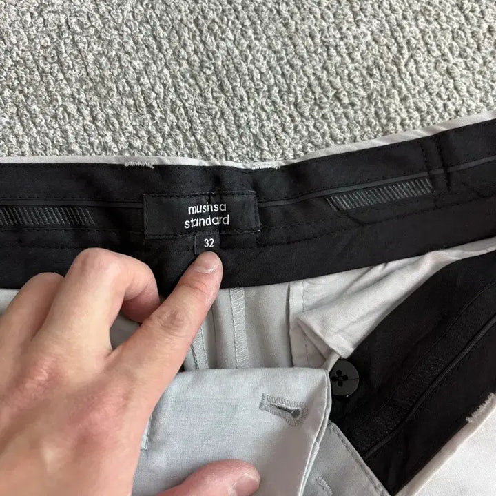 [BUNJANG] Cool Standard Light Gray Semi-Wide Fit Slacks / 쿨탠다드 라이트그레이 세미와이드핏 32