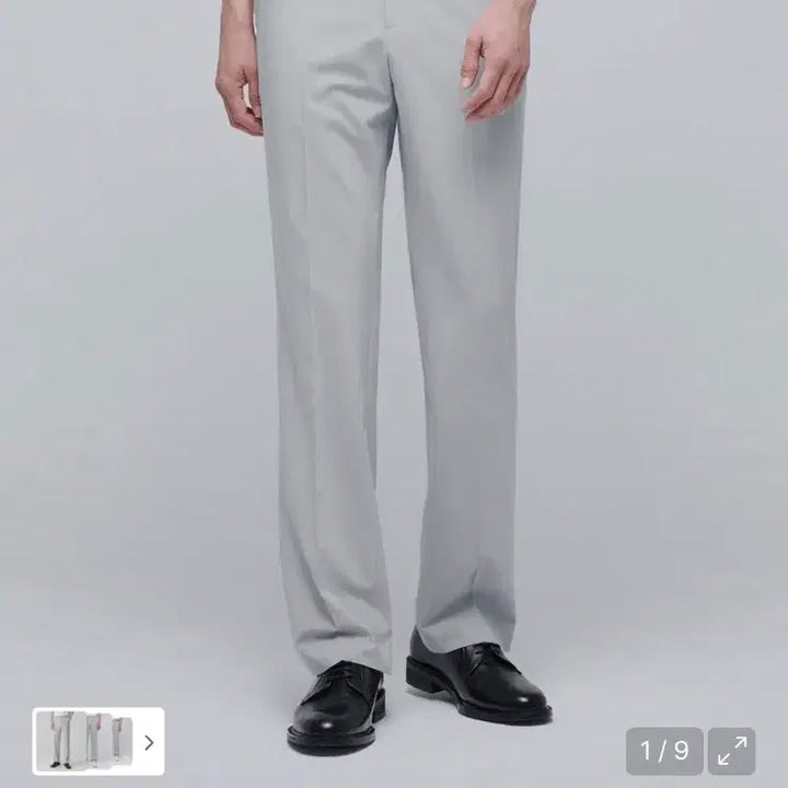 [BUNJANG] Cool Standard Light Gray Semi-Wide Fit Slacks / 쿨탠다드 라이트그레이 세미와이드핏 32