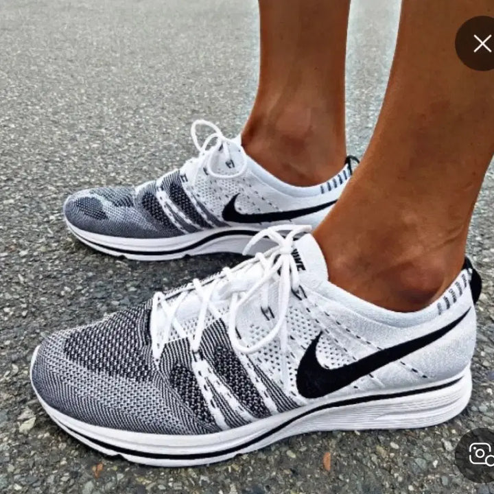 [BUNJANG] Nike Flyknit Trainer Oreo White/Black Sneakers / 나이키 플라이니트 트레이너 오레오 흰검 260 (2017)