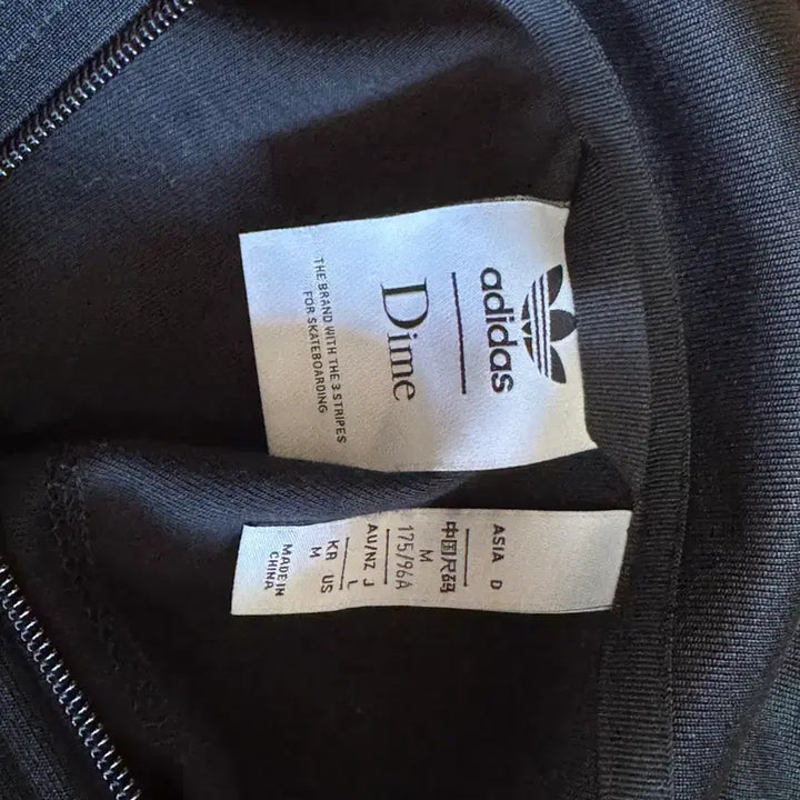 [BUNJANG] Adidas x Dime Collaboration Track Top Jersey Black / 아디다스 x 다임 콜라보 트랙탑 져지 블랙 M 사이즈