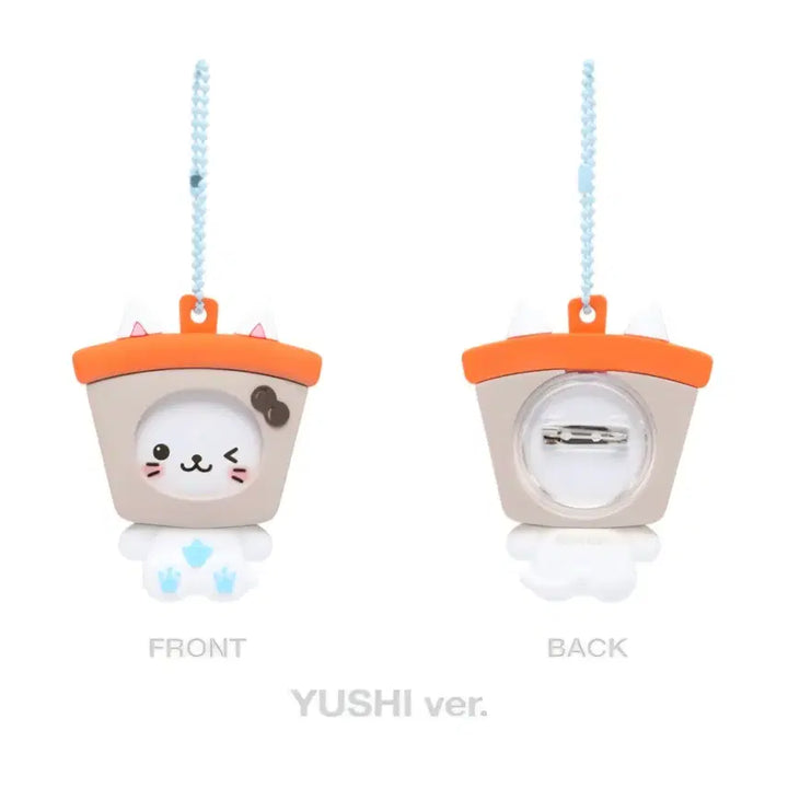 [SOLD OUT] 엔시티 위시 핀 버튼 홀더 유우시 키링