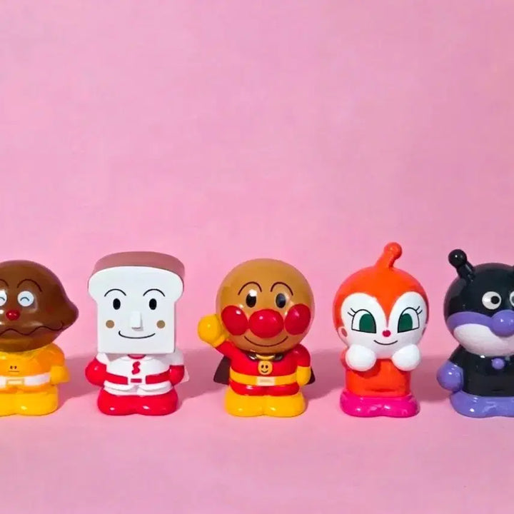 [BUNJANG] Anpanman Finger Puppet Figure 5-Piece Bundle Set / (일괄) 날아라 호빵맨 손가락 피규어 5종