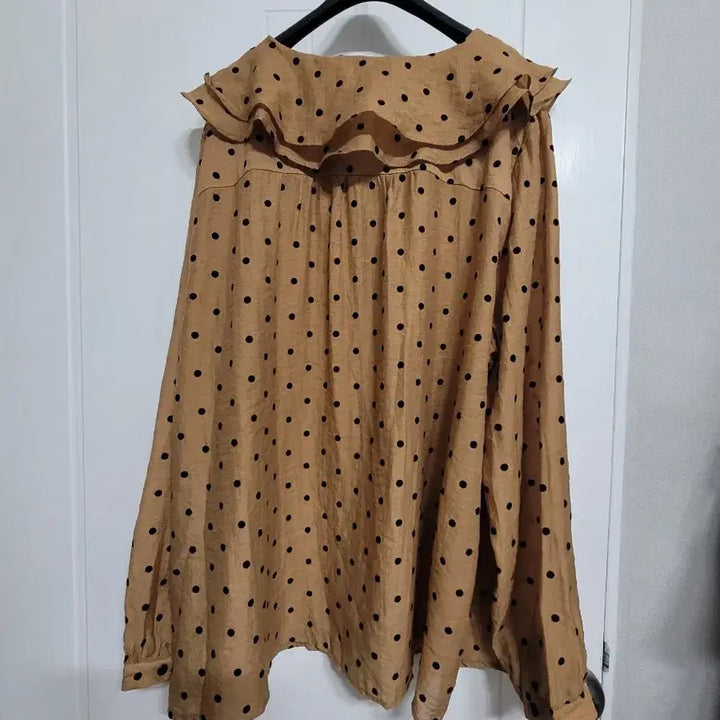 [BUNJANG] Big Size Sheer Big Collar Blouse / 99~100 빅사이즈 시스루 빅카라 블라우스
