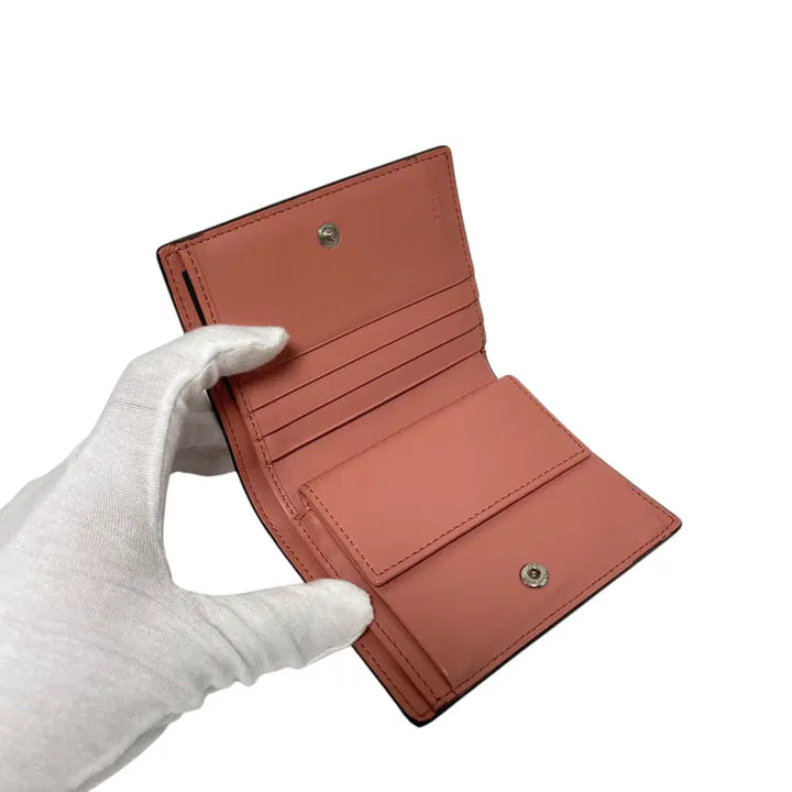 [BUNJANG] Fendi Leather F Logo Compact Wallet / 펜디 8M0387 레더 F로고 컴팩트 반지갑H00281