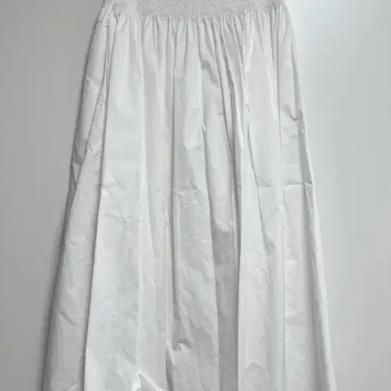 [BUNJANG] Zara White Shirred Skirt / 자라 화이트 셔링 스커트