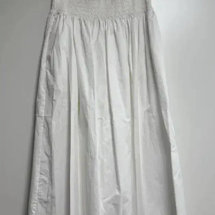 [BUNJANG] Zara White Shirred Skirt / 자라 화이트 셔링 스커트