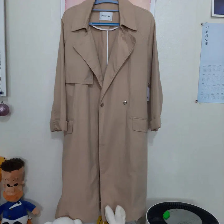 [BUNJANG] Lacoste Regular Fit Trench Coat / 라코스테 레귤러핏 트렌치 코트 90
