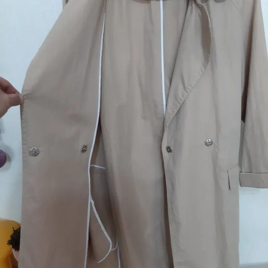 [BUNJANG] Lacoste Regular Fit Trench Coat / 라코스테 레귤러핏 트렌치 코트 90