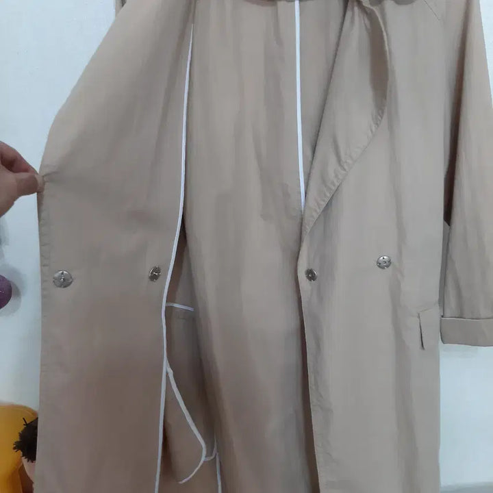 [BUNJANG] Lacoste Regular Fit Trench Coat / 라코스테 레귤러핏 트렌치 코트 90