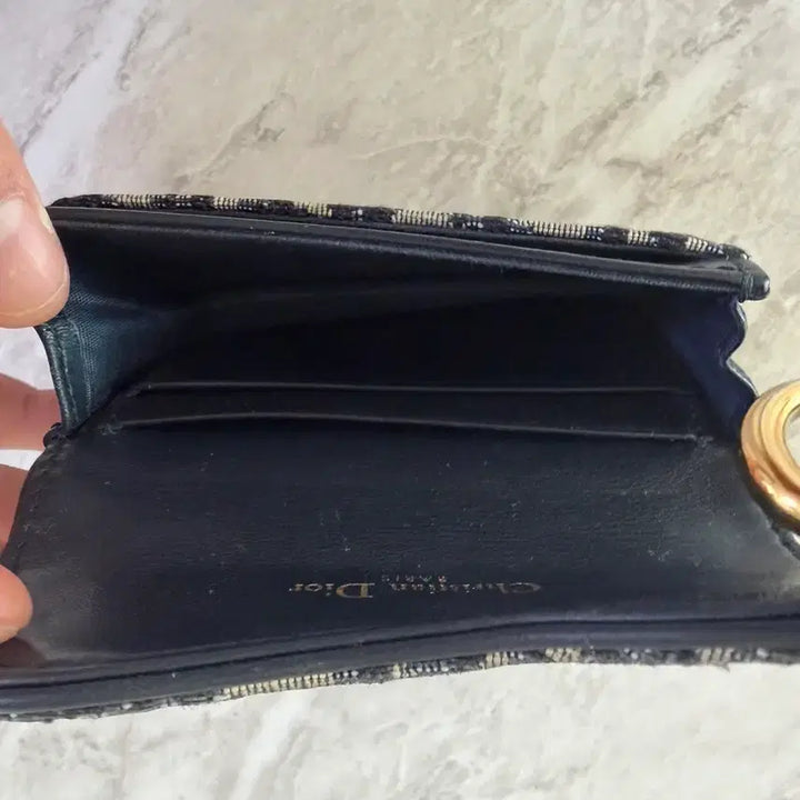 [BUNJANG] Dior Oblique Saddle Card Wallet / 디올 오블리크 카드지갑 새들 반지갑 풀 구성품