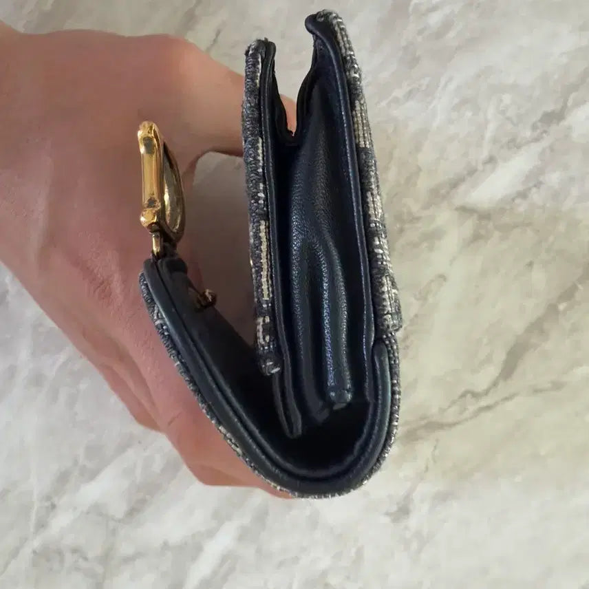 [BUNJANG] Dior Oblique Saddle Card Wallet / 디올 오블리크 카드지갑 새들 반지갑 풀 구성품