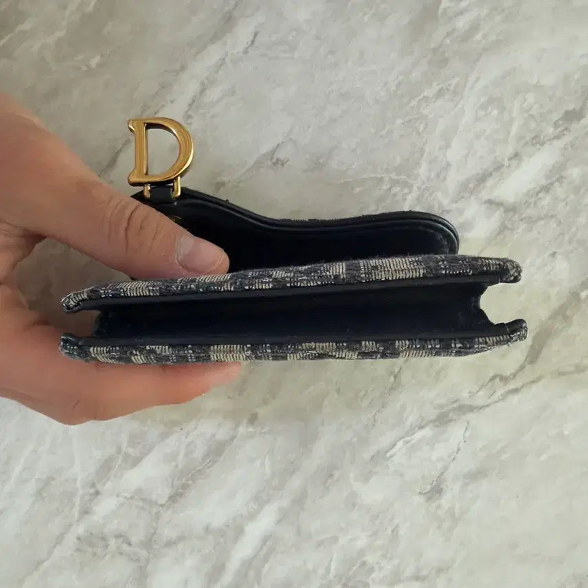 [BUNJANG] Dior Oblique Saddle Card Wallet / 디올 오블리크 카드지갑 새들 반지갑 풀 구성품