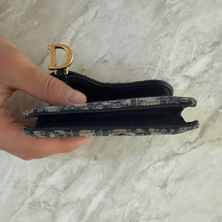 [BUNJANG] Dior Oblique Saddle Card Wallet / 디올 오블리크 카드지갑 새들 반지갑 풀 구성품