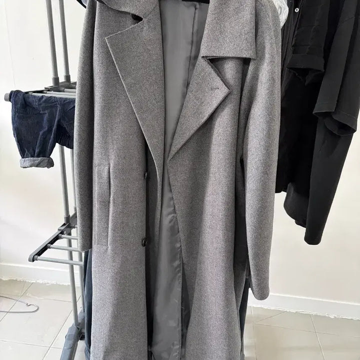 [BUNJANG] System Homme Gray Oversized Coat / 시스템옴므 그레이 오버핏 코트 (실 사이즈 105-110)