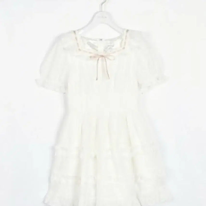 [BUNJANG] Evelyn White Frill Cotton Mini Dress / 에블린 화이트 프릴 코튼 미니 원피스 스나계 양산형 일브