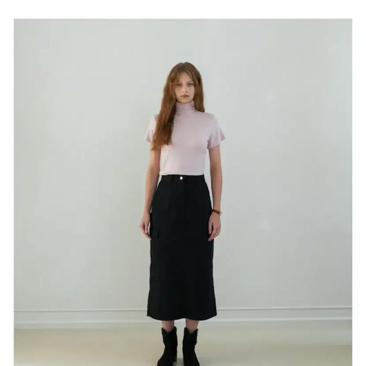 [BUNJANG] AREN Half Polar T-Shirt Charcoal / 어랜 half polar 티셔츠 차콜색상 (환연 현지 착용)