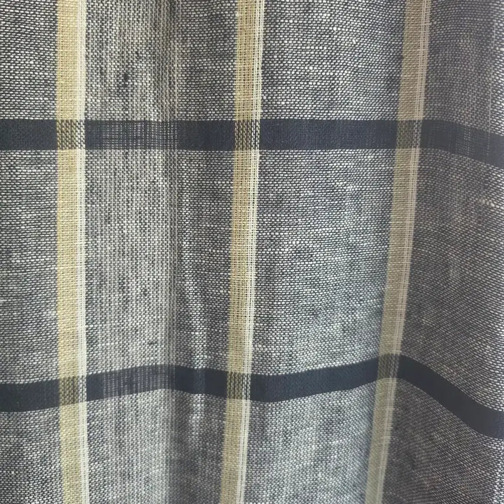 [BUNJANG] Check Pattern Linen Long Vest / 고급 체크 패턴 린넨  롱 베스트