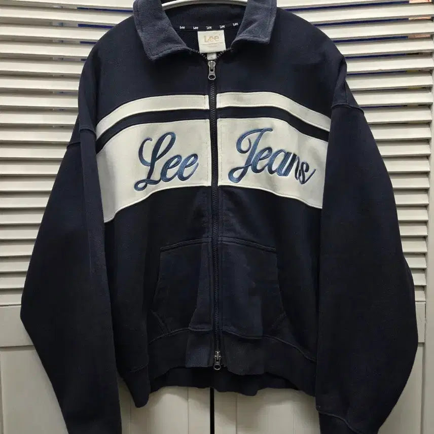 [BUNJANG] Lee Collar Sweat Zip-up / 리 Lee 카라 스웻 집업
