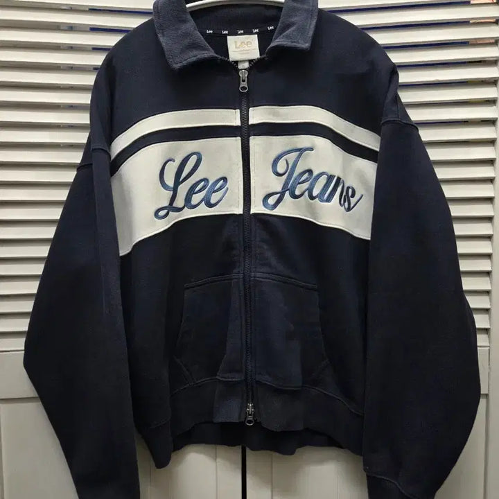 [BUNJANG] Lee Collar Sweat Zip-up / 리 Lee 카라 스웻 집업