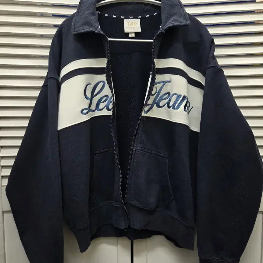 [BUNJANG] Lee Collar Sweat Zip-up / 리 Lee 카라 스웻 집업