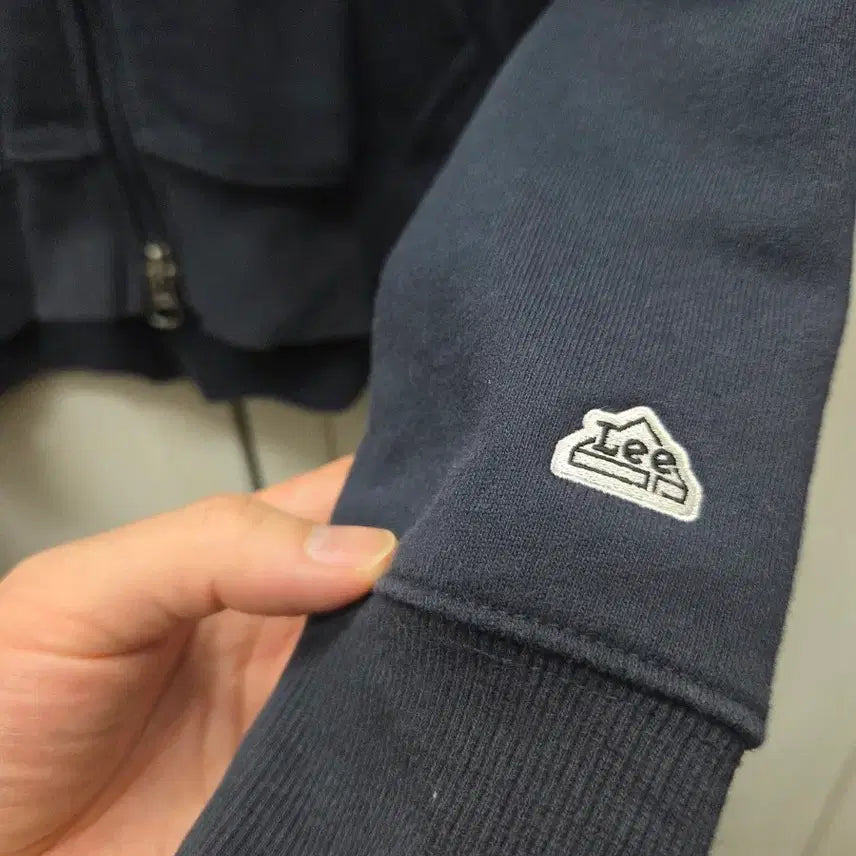 [BUNJANG] Lee Collar Sweat Zip-up / 리 Lee 카라 스웻 집업