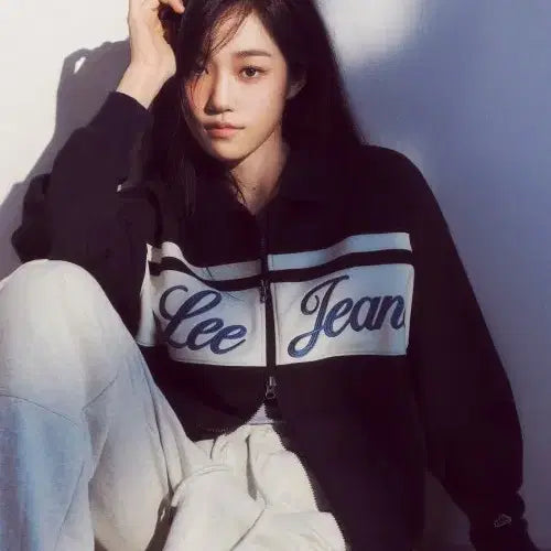 [BUNJANG] Lee Collar Sweat Zip-up / 리 Lee 카라 스웻 집업