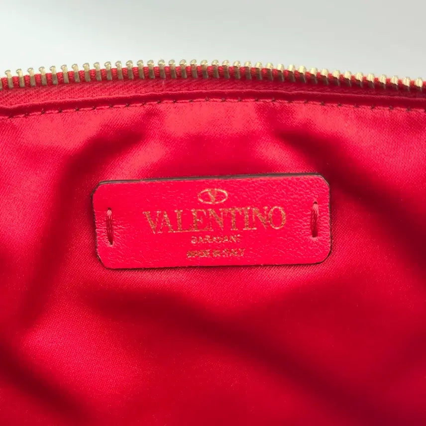 [BUNJANG] Valentino Candy Stud Clutch - Red / 발렌티노 캔디 스터드 클러치 레드