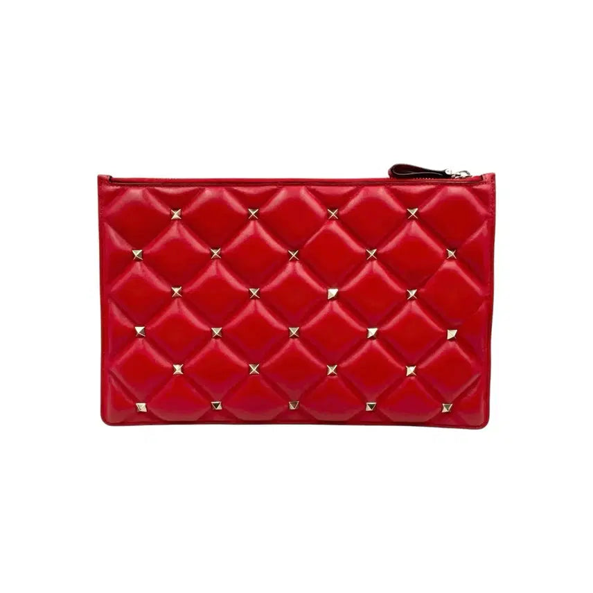 [BUNJANG] Valentino Candy Stud Clutch - Red / 발렌티노 캔디 스터드 클러치 레드
