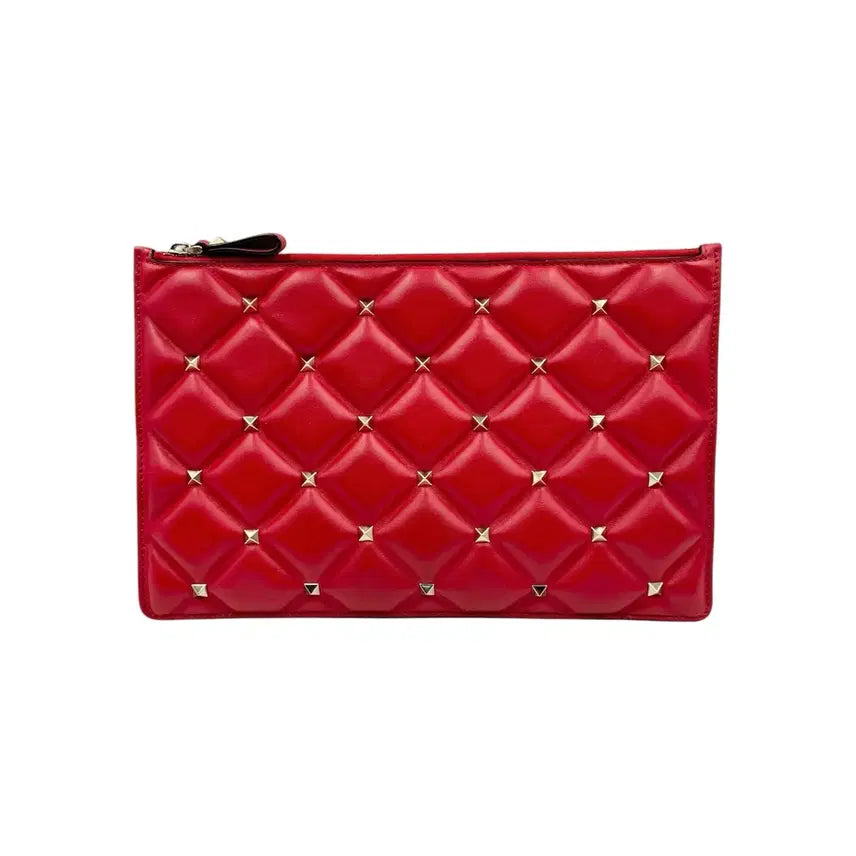 [BUNJANG] Valentino Candy Stud Clutch - Red / 발렌티노 캔디 스터드 클러치 레드