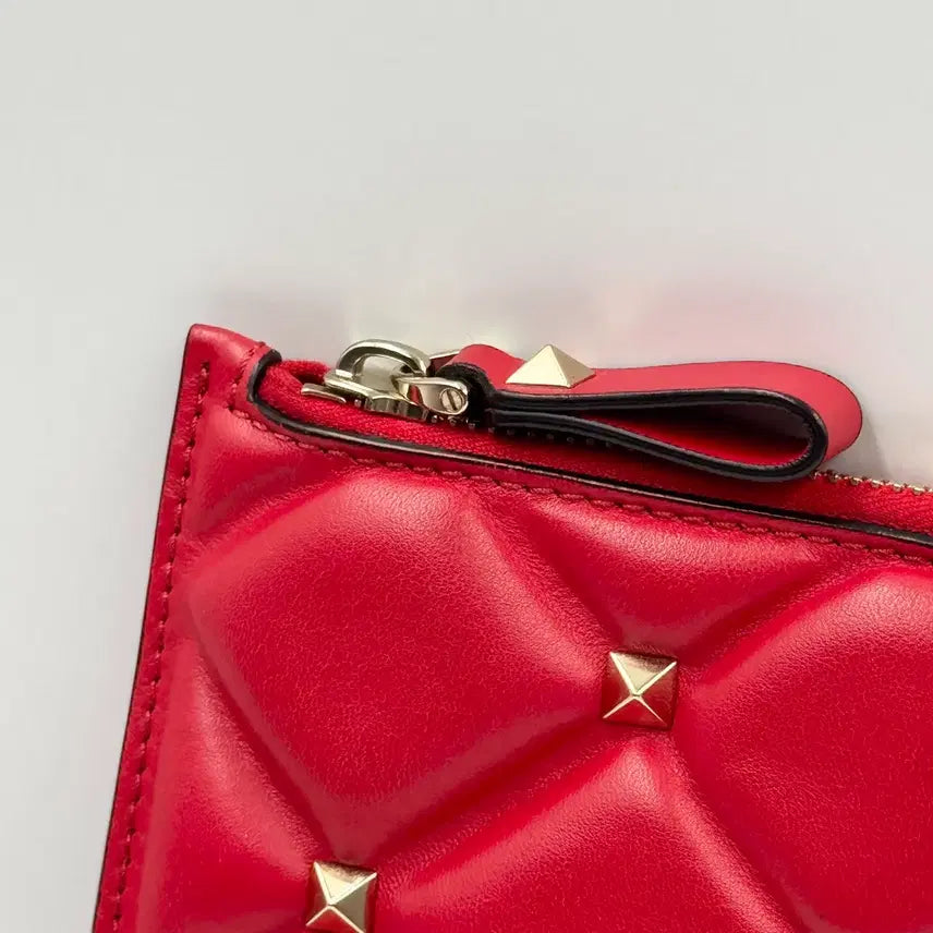 [BUNJANG] Valentino Candy Stud Clutch - Red / 발렌티노 캔디 스터드 클러치 레드