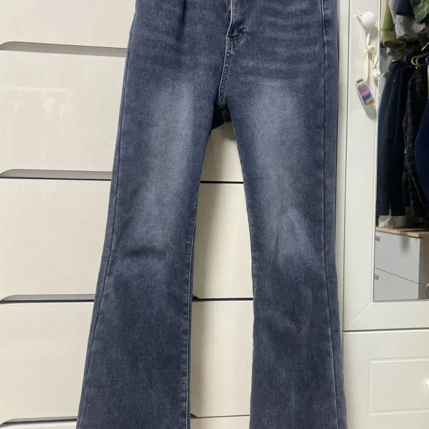 [BUNJANG] High-Waisted Flare Denim Pants / 부츠컷 데님팬츠 판매 (착샷)