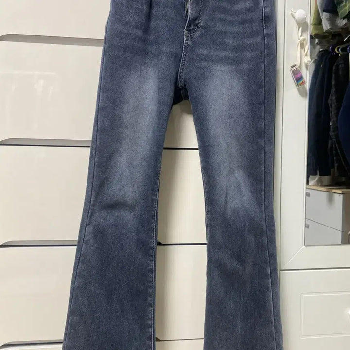 [BUNJANG] High-Waisted Flare Denim Pants / 부츠컷 데님팬츠 판매 (착샷)