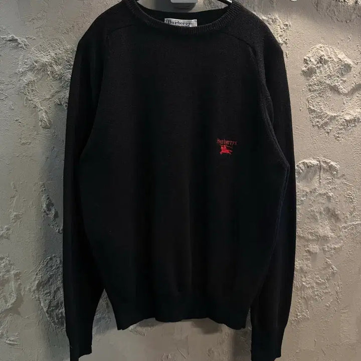 [BUNJANG] Burberry Lambswool Crew Neck Knit Sweater / 40 버버리 BURBERRY 램스울 크루넥 니트 블랙