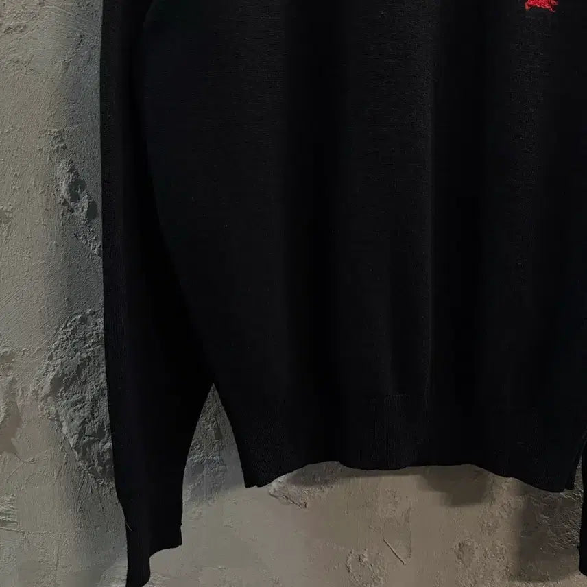[BUNJANG] Burberry Lambswool Crew Neck Knit Sweater / 40 버버리 BURBERRY 램스울 크루넥 니트 블랙