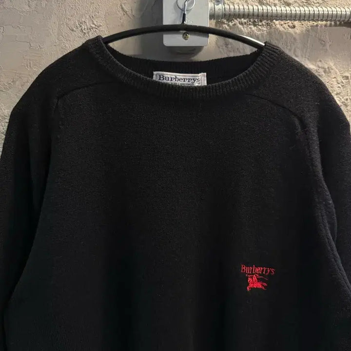 [BUNJANG] Burberry Lambswool Crew Neck Knit Sweater / 40 버버리 BURBERRY 램스울 크루넥 니트 블랙